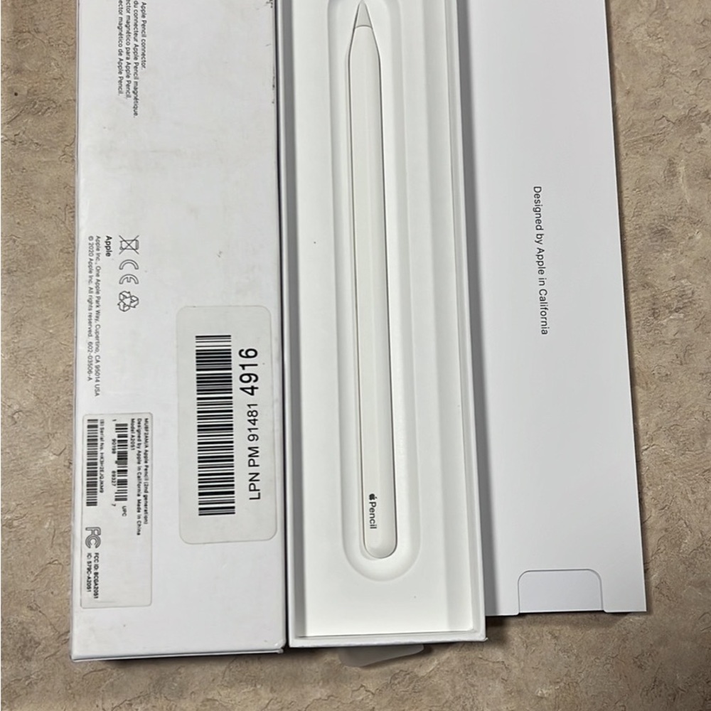 Apple Pencil (2nd Generation) for iPad Pro - White (MU8F2AM/A) Wireless Charging
